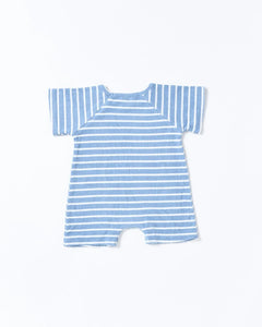 Walnut Ziggy Onesie | Blue Stripe