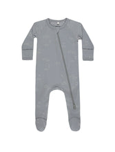 Load image into Gallery viewer, Quincy Mae Bamboo Zip Footie || Clouds