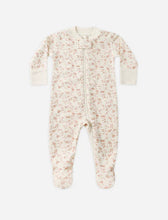 Load image into Gallery viewer, Quincy Mae Zip Long Sleeve Sleeper Footie || French Garden