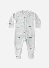 Load image into Gallery viewer, Quincy Mae Zip Long Sleeve Sleeper Footie || Narwhals