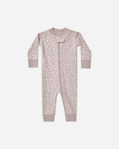 Quincy Mae Zip Long Sleeve Sleeper || Lavender Scatter