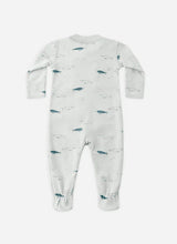 Load image into Gallery viewer, Quincy Mae Zip Long Sleeve Sleeper Footie || Narwhals