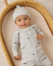 Load image into Gallery viewer, Quincy Mae Zip Long Sleeve Sleeper Footie || Narwhals