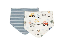 Load image into Gallery viewer, All4Ella Bandana Bib 2 Pack - Reversible - Assorted Prints