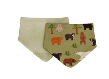 Load image into Gallery viewer, All4Ella Bandana Bib 2 Pack - Reversible - Assorted Prints
