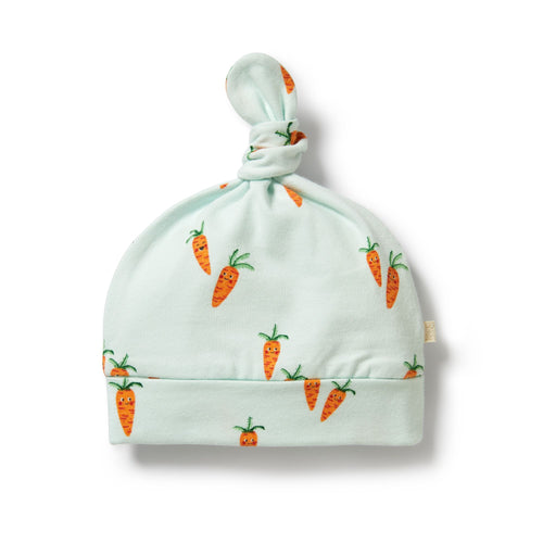 wilson + frenchy Cute Carrots Organic Knot Hat