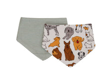 Load image into Gallery viewer, All4Ella Bandana Bib 2 Pack - Reversible - Assorted Prints