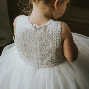 Bébé Embroidered Organza Dress