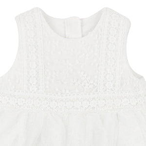 Bébé Embroidered Organza Dress