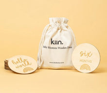 Load image into Gallery viewer, Kiin. Wooden Baby Milestone Discs