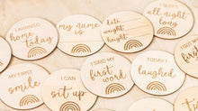 Load image into Gallery viewer, Kiin. Wooden Baby Milestone Discs