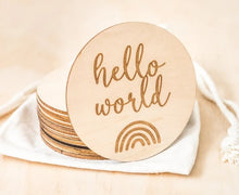 Load image into Gallery viewer, Kiin. Wooden Baby Milestone Discs