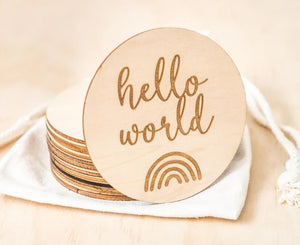 Kiin. Wooden Baby Milestone Discs