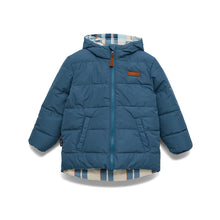Load image into Gallery viewer, CRYWOLF Reversible Eco Puffer - Blue Plaid