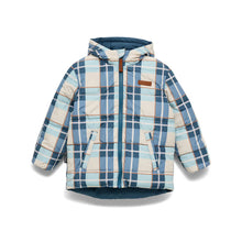Load image into Gallery viewer, CRYWOLF Reversible Eco Puffer - Blue Plaid