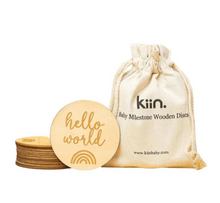 Load image into Gallery viewer, kiin. Baby Milestone Wooden Discs