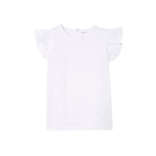 Load image into Gallery viewer, Milky Broderie Frill Tee - White