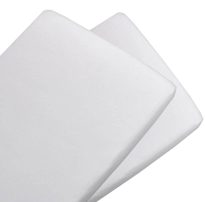 Living Textiles 2 PK Bedside Bassinet & Cradle Fitted Sheets