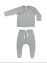 Load image into Gallery viewer, Quincy Mae Wrap Top + Footed Pant Set || Assorted
