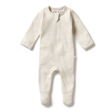 Load image into Gallery viewer, wilson + frenchy Organic Stripe Rib Zipsuit - assorted