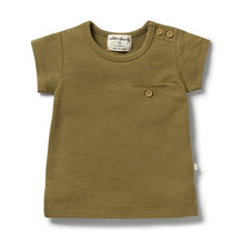 Load image into Gallery viewer, wilson + frenchy Organic Pocket Tee - LEAF