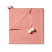 Load image into Gallery viewer, W+F Knitted Blanket - Flamingo Fleck