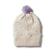 Load image into Gallery viewer, W+F Knitted Spot Jacquard Hat - assorted colours