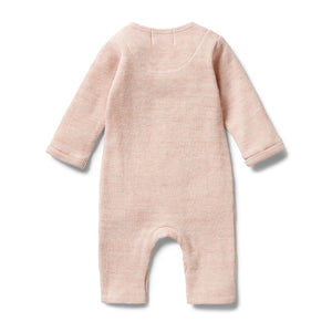 wilson + frenchy Organic Waffle Slouch Growsuit