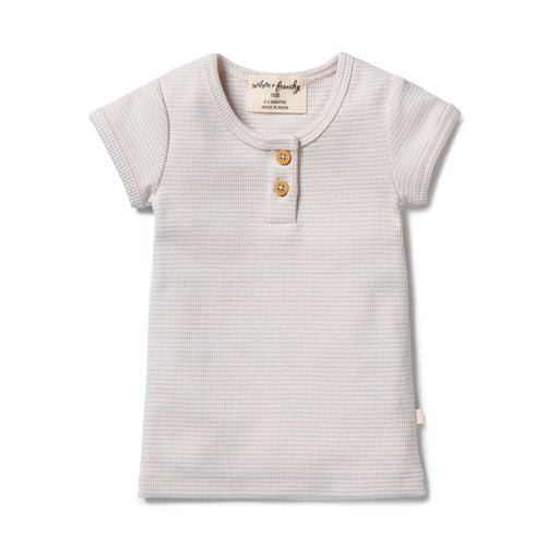 wilson + frenchy Organic Henley Tee - DAWN