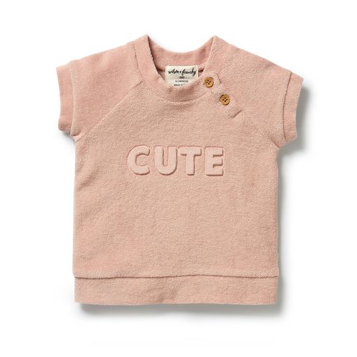 wilson + frenchy Organic Terry Sweat Set - ROSE