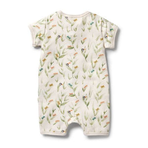 wilson + frenchy Organic Rib Boyleg Zipsuit - PEEK-A-BOO