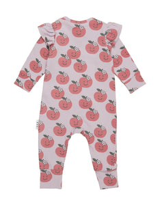 HUXBABY Apple Zip Romper