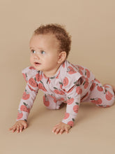 Load image into Gallery viewer, HUXBABY Apple Zip Romper