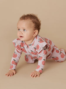 HUXBABY Apple Zip Romper