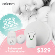 Load image into Gallery viewer, Oricom Babysense7 + Secure330 Baby Monitor Value Pack