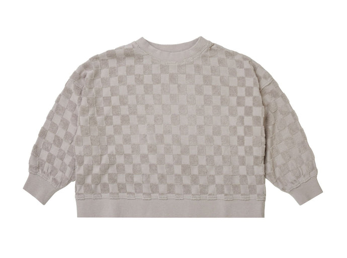 Rylee + Cru boxy pullover || cloud check