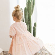 Load image into Gallery viewer, Walnut Daisy Dress Pink Salt