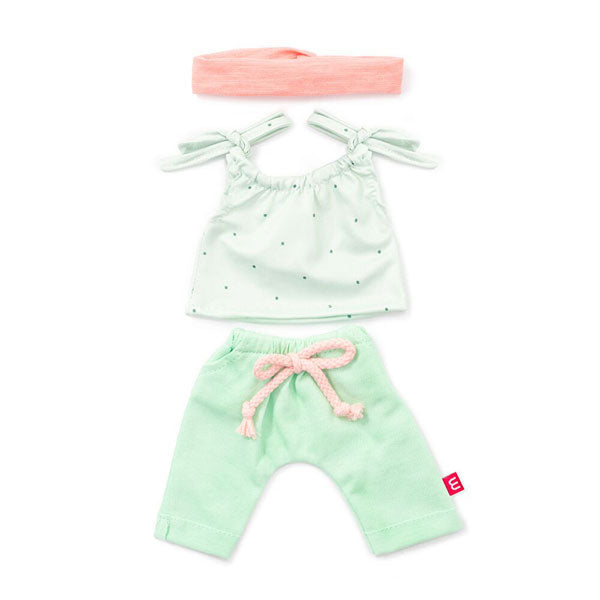 Miniland Doll Clothes - Forest Singlet, Leggings & Headband Set | 38cm Doll