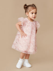 HUXBABY Unicorn Flutter Sleeve Dress