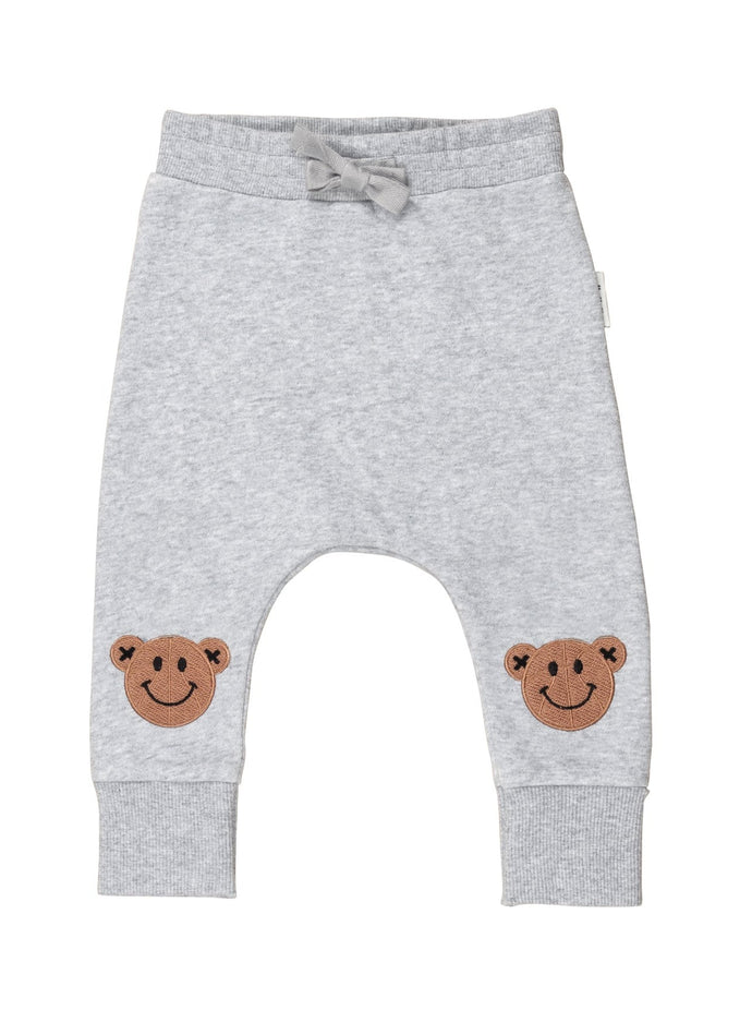 HUXBABY B-Ball Bear Knee Drop Crotch Pant