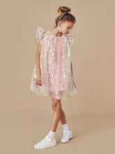 Load image into Gallery viewer, HUXBABY Angel Bear Flutter Sleeve Dress