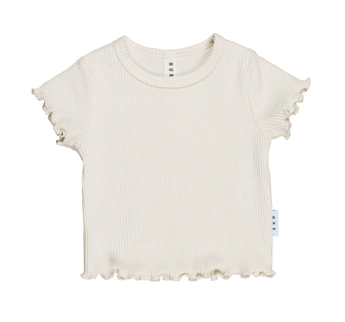 HUXBABY Almond Milk Rib Tee