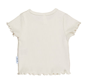 HUXBABY Almond Milk Rib Tee