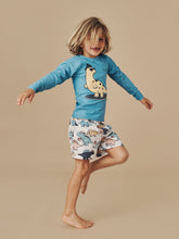 Load image into Gallery viewer, HUXBABY Surfin&#39; Dino Rashguard