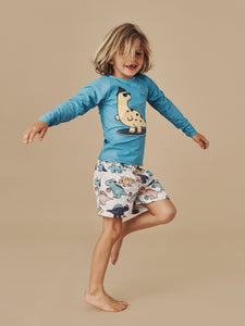 HUXBABY Surfin' Dino Rashguard