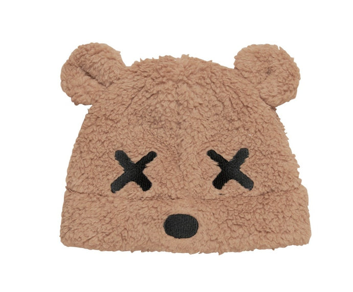 HUXBABY Teddy Bear Fur Beanie