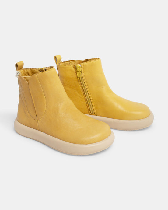 Hero Leather Boot - Mustard