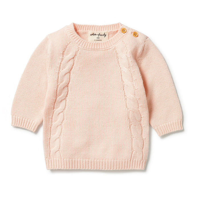 wilson + frenchy Knitted Mini Cable Jumper