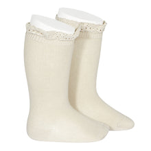 Load image into Gallery viewer, Cóndor Knee High Socks with Lace Ruffle Edging - assorted