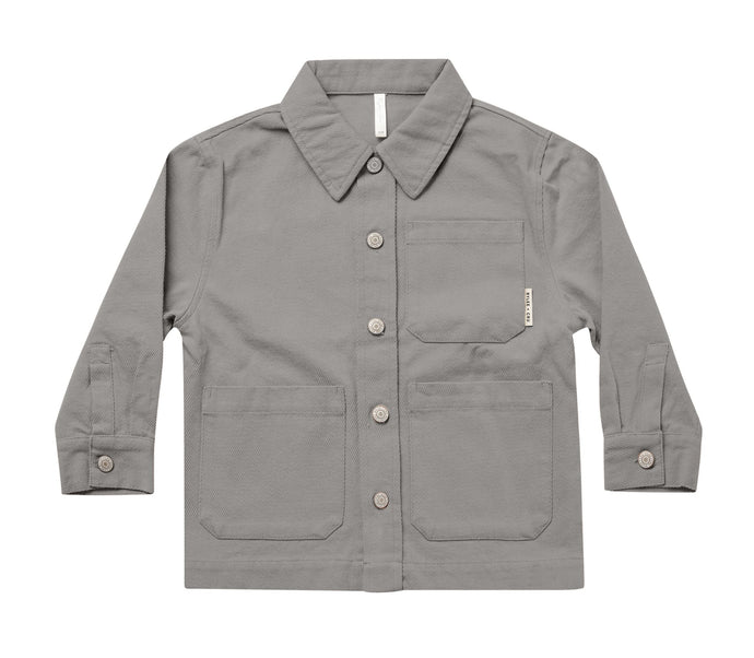 Rylee + Cru linen overshirt || slate